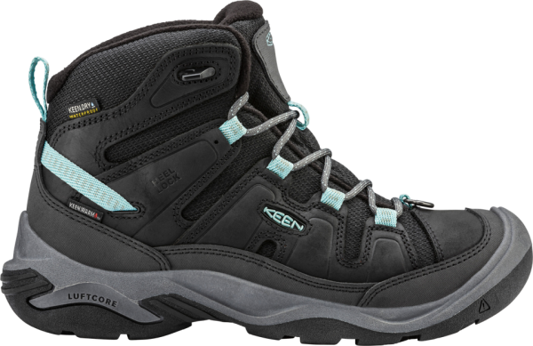 KEEN Damen Trekkingstiefel CIRCADIA MID POLAR W-BLACK/CLOUD BLUE