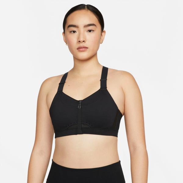 NIKE Damen Top W NK DF ALPHA ZIP-FRONT BRA