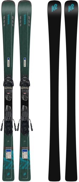 K2 Damen Ski DISRUPTION SC W - ER3 10 Compact Quikclik black - anthracite SET