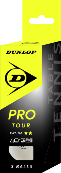 DUNLOP Ball 40+ PRO TOUR 3 BALL WEIß