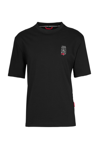 VAN DEER VDRBS; Essential T-Shirt BLACK; Size XS