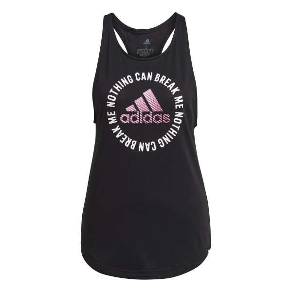 ADIDAS POWER SLOGAN GRAPHIC TANK AEROREADY