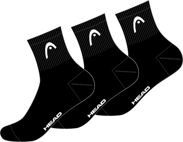 HEAD HEAD Unisex Training All Sports Kurze Socken 3-er Pack