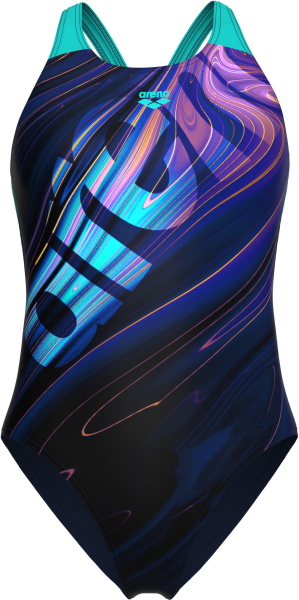 ARENA Damen Schwimmanzug FLOW SWIMSUIT V BACK LB