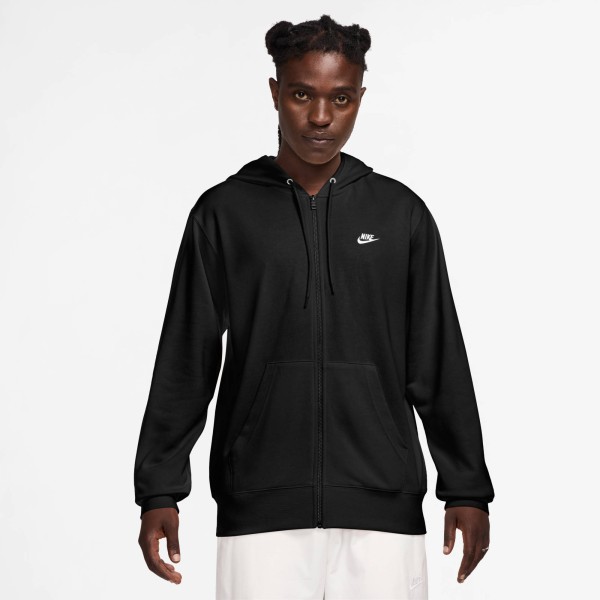 NIKE Nike M Nk Club Ft Po Hoodie - black/black/white