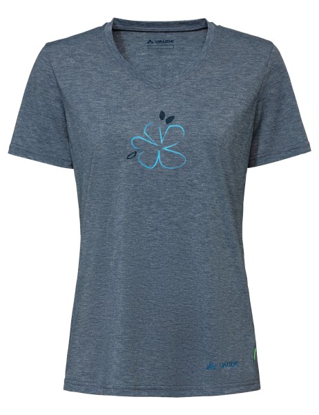 VAUDE Wo Skomer Print T-Shirt III, dark sea uni, 36