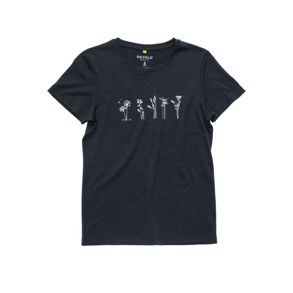 DEVOLD CLASSIC "FLOWERS" TEE WMN