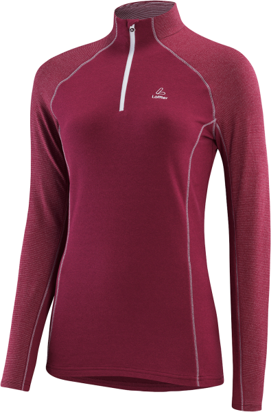 LÖFFLER Damen Rolli W MIDLAYER FINE STRIPE TRANSTE