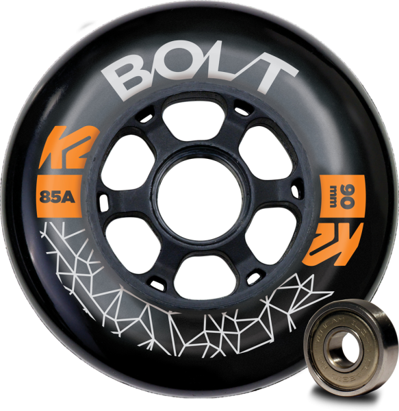 K2 BOLT 90 MM 85A 8-WHEEL PACK W ILQ 9